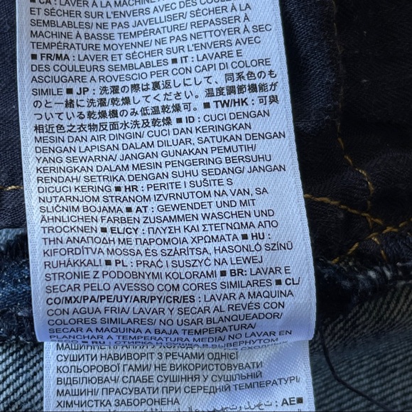 Gap 1969 Cuffed Jean Shorts Size 25 - Picture 8 of 9